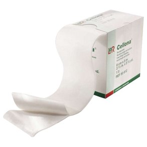 Polster, Cellona, 5m x 8cm, hvid, rand, p� rulle, selvkl�bende *Denne vare tages ikke retur*