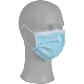 Ansigtsmaske, ABENA Excellent, 3-lags, bl�, engangs