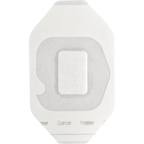 Filmforbinding, ABENA, 8x10cm, hvid, med s�rpude, latexfri, steril, engangs *Denne vare tages ikke retur*