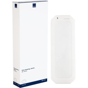 Filmforbinding, ABENA, 10x25cm, transparent, latexfri, steril, engangs *Denne vare tages ikke retur*
