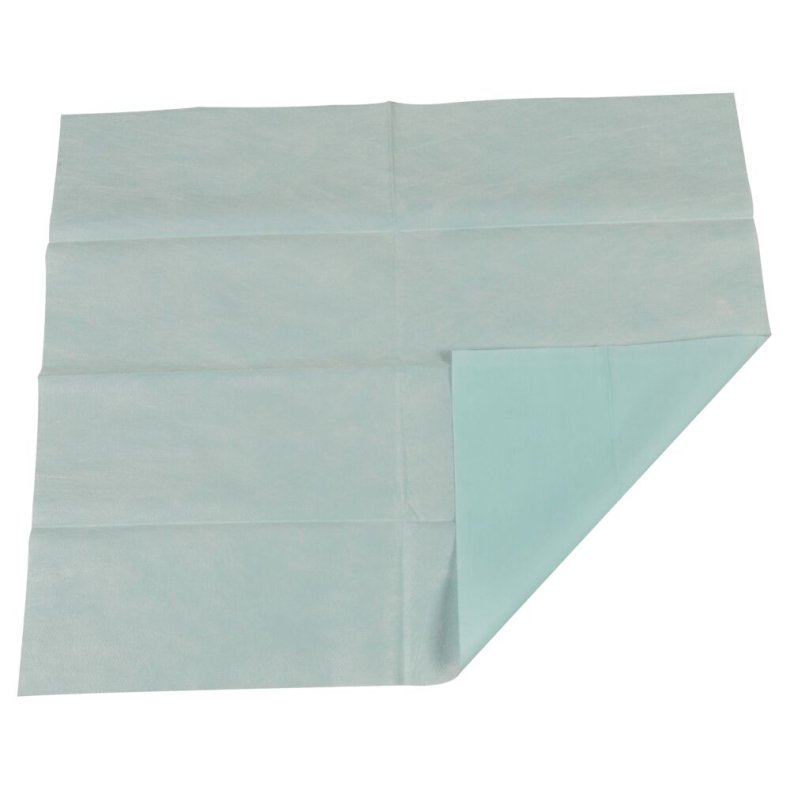 Afd�kningsstykke, Raucodrape, 2-lags, 45x38cm, gr�n, tynd, steril, engangs *Denne vare tages ikke retur*