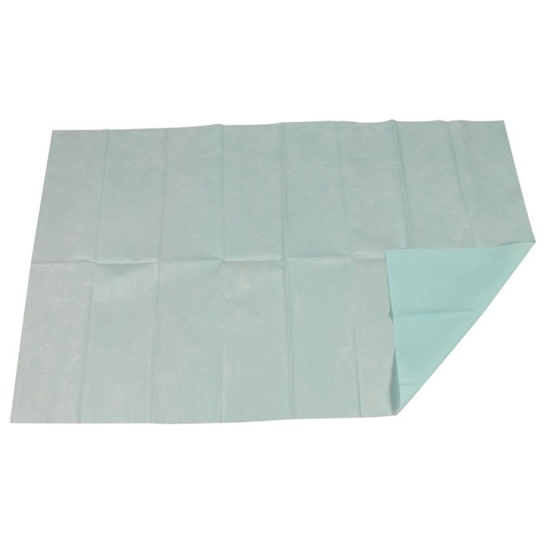 Afd�kningsstykke, Raucodrape, 2-lags, 75x45cm, gr�n, tynd, steril, engangs *Denne vare tages ikke retur*