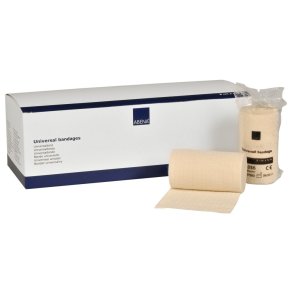 Universal st�tteforbinding, ABENA, 4m x 8cm, off-white, flergangs