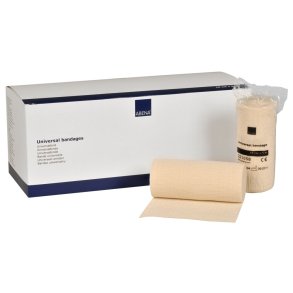 Universal st�tteforbinding, ABENA, 4m x 10cm, off-white, usteril, flergangs