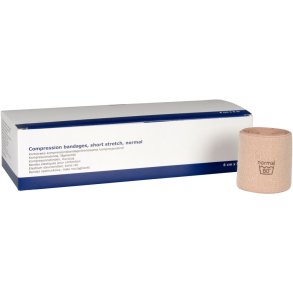 Kortstr�ksbind, ABENA, 5m x 6cm, beige, normal, usteril, flergangs