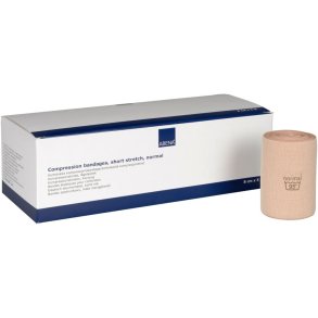 Kortstr�ksbind, ABENA, 5m x 8cm, beige, normal, flergangs