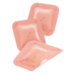 Skumbandage, Allevyn Gentle Border, 10x10cm, m/silikonekontaktlag og silikonekl�b, latexfri, steril, engangs *Denne vare tages ikke retur*