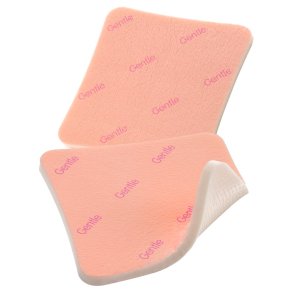 Skumbandage, Allevyn Gentle, 5x5cm, m/silikonekontaktlag, u/kl�b, latexfri, steril, engangs *Denne vare tages ikke retur*