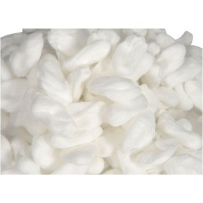 Gazetampon, ABENA, �4cm, hvid, nr. 4, 17-tr�ds, latexfri, usteril
