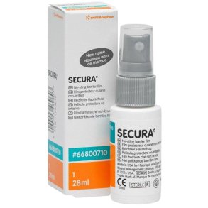 Hudbeskyttelsesfilm spray, Secura, 28 ml, uden alkohol og parfume, latexfri, engangs *Denne vare tages ikke retur*