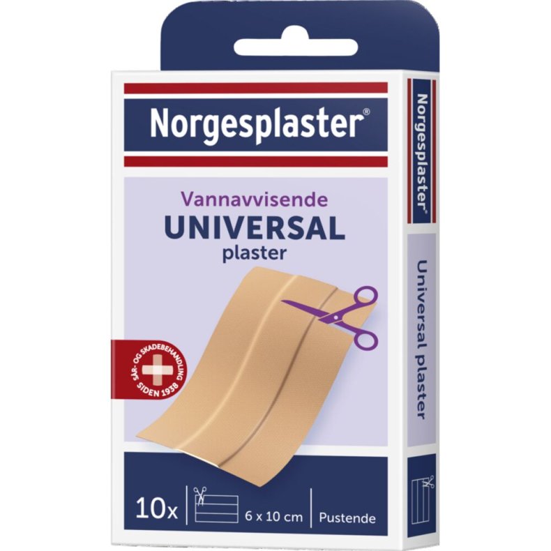 H�fteplaster, Kvikk Universal, 6x10cm, beige, vandafvisende, usteril