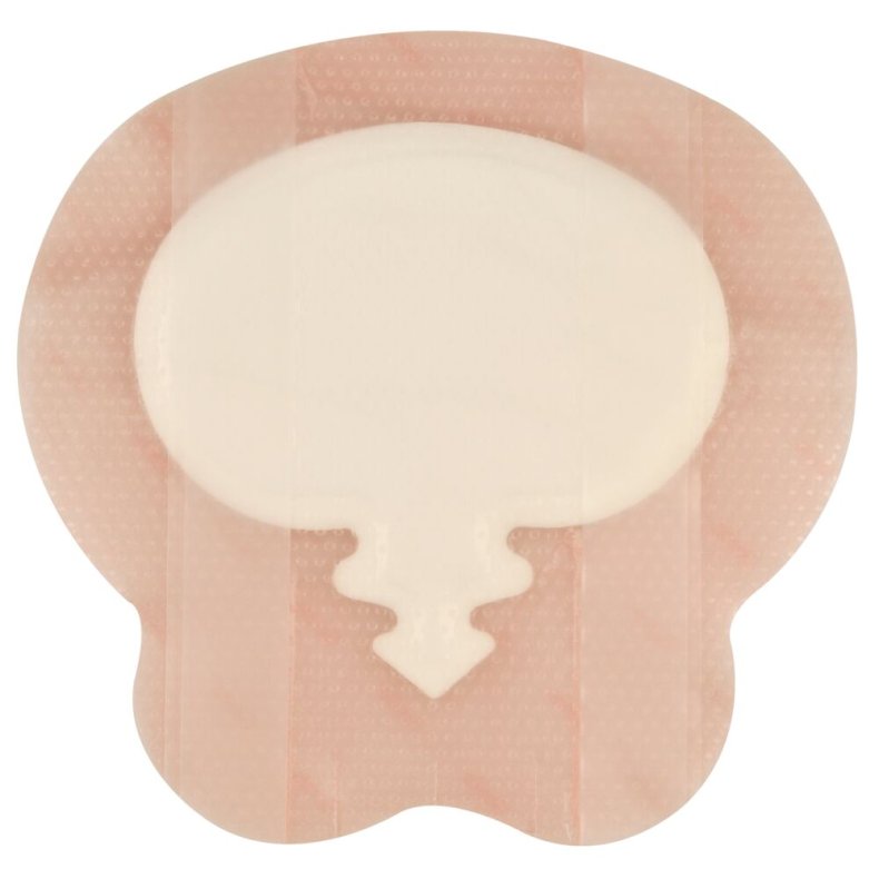 Skumbandage, Allevyn Gentle Border, 17,1x16,8cm, sacrum, m/silikonekontaktlag og silikonekl�b, latexfri, steril, engangs *Denne vare tages ikke retur*