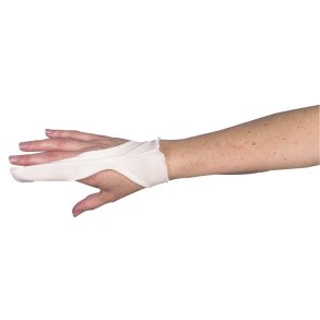 Netbandage, Carefix, S, hvid, til finger og t�, elastisk, med gul s�m, latexfri, usteril *Denne vare tages ikke retur*