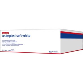H�fteplaster, Leukoplast Soft White, 7,2x3,8cm, hvid, latexfri, usteril
