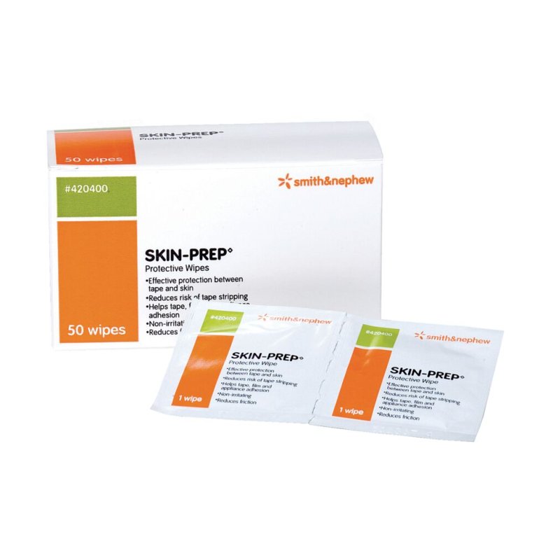 Hudbeskyttelsesfilm serviet, Skin-Prep, 7x3cm, nonwoven, med alkohol, steril *Denne vare tages ikke retur*