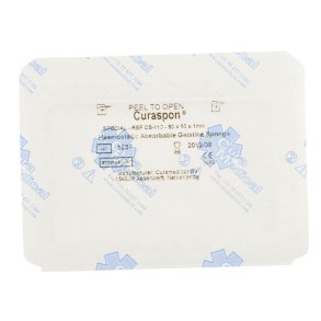 H�mostatisk bandage, Curaspon Special, 80x50x1mm, hvid, steril, engangs *Denne vare tages ikke retur*