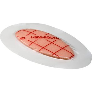Skumbandage, PolyMem Shapes, 12,7x8,8cm, u/kl�bende kontaktlag, m/filmkl�b, latexfri, steril, engangs *Denne vare tages ikke retur*