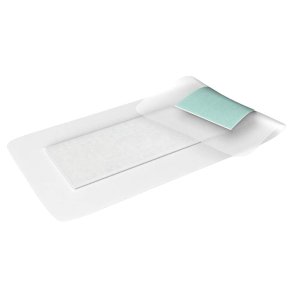 Hydrofob bandage, Sorbact Surgical Dressing, 35x10cm, gr�n, kirurgisk bandage, m/kl�b, latexfri, steril, engangs *Denne vare tages ikke retur*