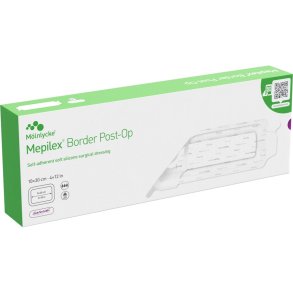 Post-OP forbinding, Mepilex Border Post-Op, 30x10cm, hvid, latexfri, steril, engangs *Denne vare tages ikke retur*