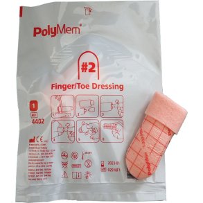 Skumbandage, PolyMem, M, finger-t� bandage, uden kl�ber, omfang 5,7cm-6,7cm, steril, engangs *Denne vare tages ikke retur*