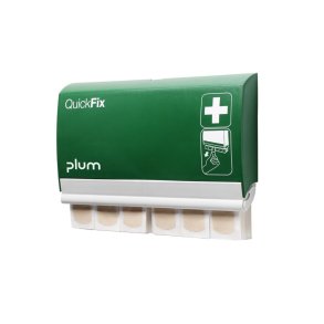 Plasterdispenser, QuickFix, 7,2x2,5x13,5cm, beige, inkl. 2 pk elastiske plastre � 45 stk (str. 72x25 mm) *Denne vare tages ikke retur*