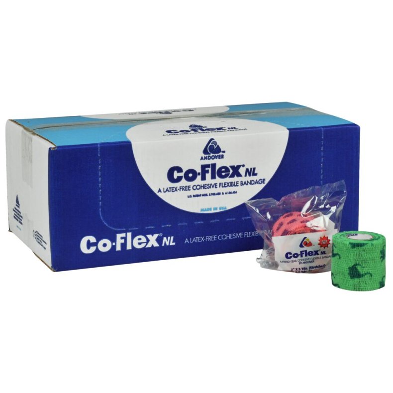 Kortstr�ksbind, Coflex NL, 4,5m x 5cm, med b�rnemotiver, selvh�ftende, latexfri, usteril, engangs