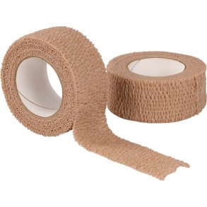 Kortstr�ksbind, Coflex, 4,5m x 2,5cm, beige, selvh�ftende, latex, usteril