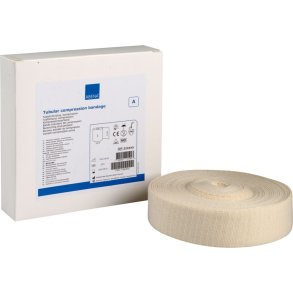 Tubular bandage, ABENA, 10m x 4cm, hvid, kompressionsbandage, str. A, til b�rneben og arme, latexfri, usteril