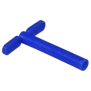 T-dr�n, 6mm, �1,14mm, bl�, silikone, steril *Denne vare tages ikke retur*