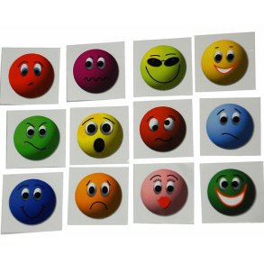 Leget�j, klisterm�rker Smiley, ftalatfri
