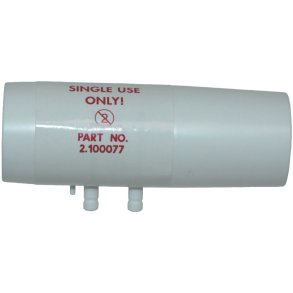 Mundstykke, Schiller, �2,5cm, hvid, med filter, rund, engangs