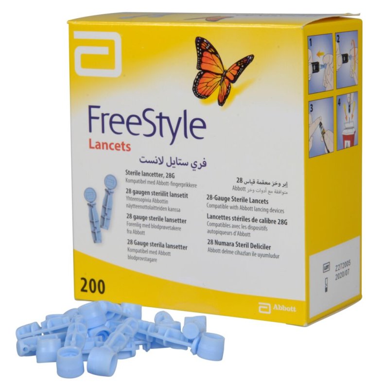 Lancetter, Freestyle, 28G, 200 stk.