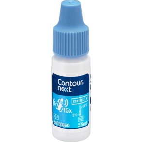 Kontrolopl�sning, Contour next, 2,5 ml, klar, h�j *Denne vare tages ikke retur*