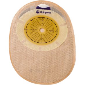 Kolostomipose, SenSura, Midi, beige, 25 mm, 1-dels, lukket, 2 filtre *Denne vare tages ikke retur*