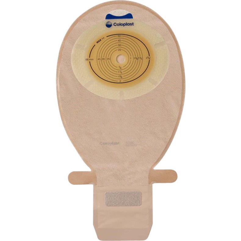 Ileostomipose, SenSura, Midi, beige, 30 mm, 1-dels, t�mbar, 2 filtre *Denne vare tages ikke retur*