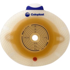 Stomiplade, SenSura Click, beige, 50 mm, 30 mm, standard, med b�lte�rer *Denne vare tages ikke retur*