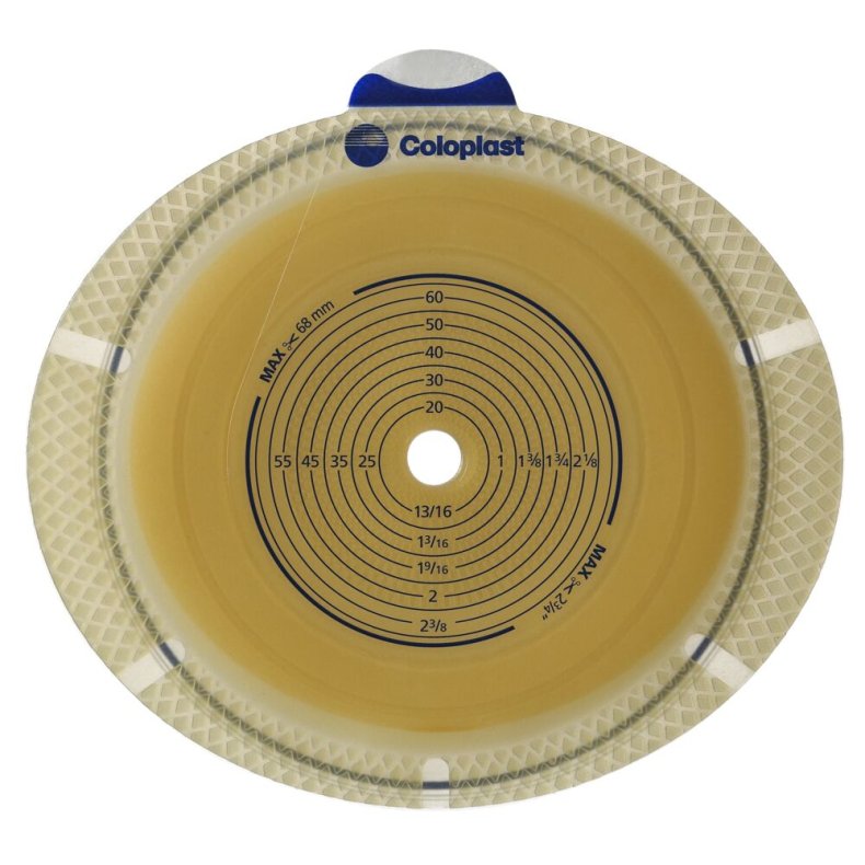 Stomiplade, SenSura Flex, beige, 50 mm, 10-48 mm, standard, opklipbar *Denne vare tages ikke retur*