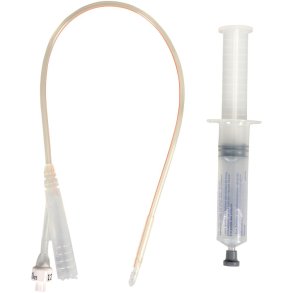 2-vejs foley kateter, Folysil LT X-tra, nelaton, CH 12, 41cm, 10 ml, standard ballon, inkl. glycerinspr�jte, steril *Denne vare tages ikke retur*