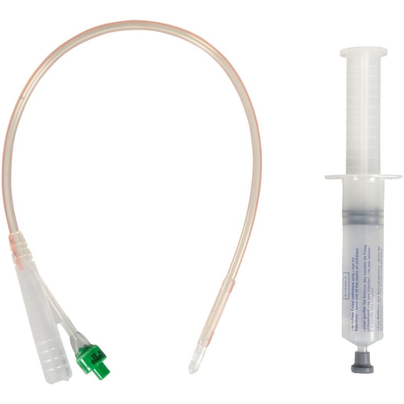 2-vejs foley kateter, Folysil LT X-tra, nelaton, CH 14, 41cm, 10 ml, standard ballon, inkl. glycerinspr�jte, steril *Denne vare tages ikke retur*