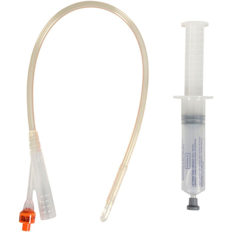2-vejs foley kateter, Folysil LT X-tra, nelaton, CH 16, 41cm, 10 ml, standard ballon, inkl. glycerinspr�jte, steril *Denne vare tages ikke retur*
