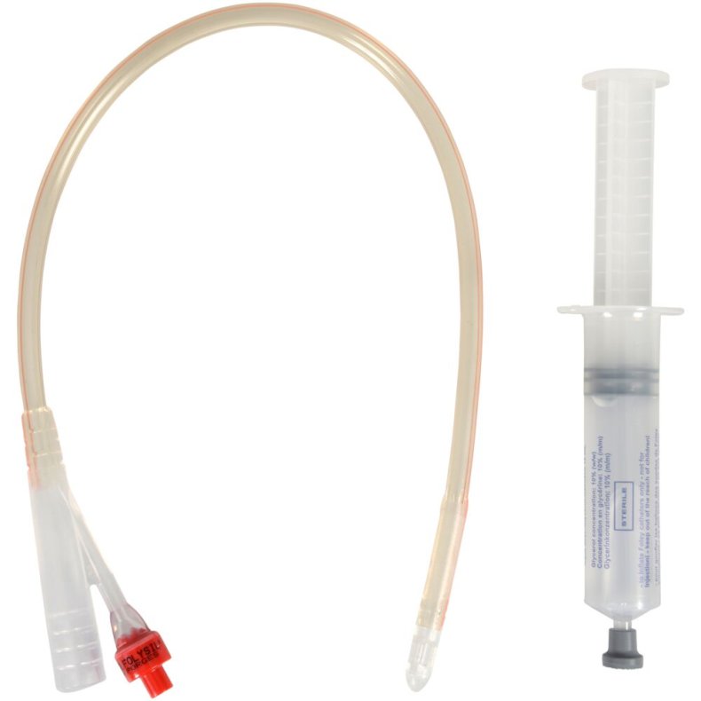 2-vejs foley kateter, Folysil LT X-tra, nelaton, CH 18, 41cm, 10 ml, standard ballon, inkl. glycerinspr�jte, steril *Denne vare tages ikke retur*