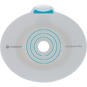 Stomiplade, SenSura Mio Flex, gr�, 70 mm, 10-68 mm, opklipbar *Denne vare tages ikke retur*
