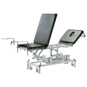 Gyn�kologisk leje, Seers GP Gynea, 1,96m x 70cm, sort, elektrisk trendelenburg funktion, 3-delt m. fodkontrol, max 240 kg