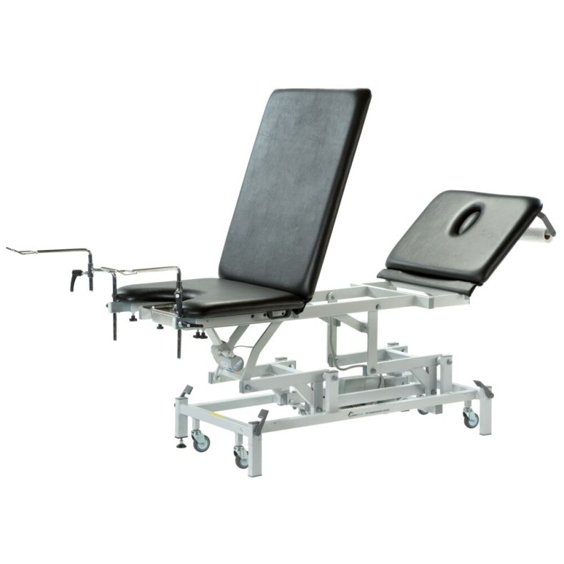 Gyn�kologisk leje, Seers GP Gynea, 1,96m x 70cm, sort, elektrisk trendelenburg funktion, 3-delt m. fodkontrol, max 240 kg