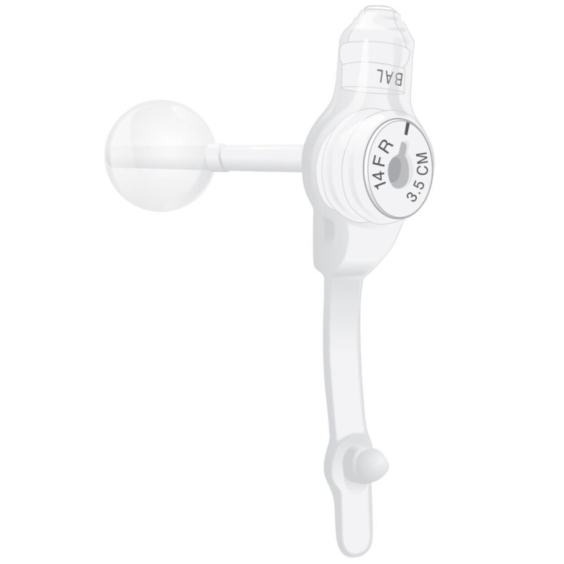Knapsonde, Mic-Key, Fr 14, 3,5cm, 10 ml, single pack, latexfri, steril *Denne vare tages ikke retur*
