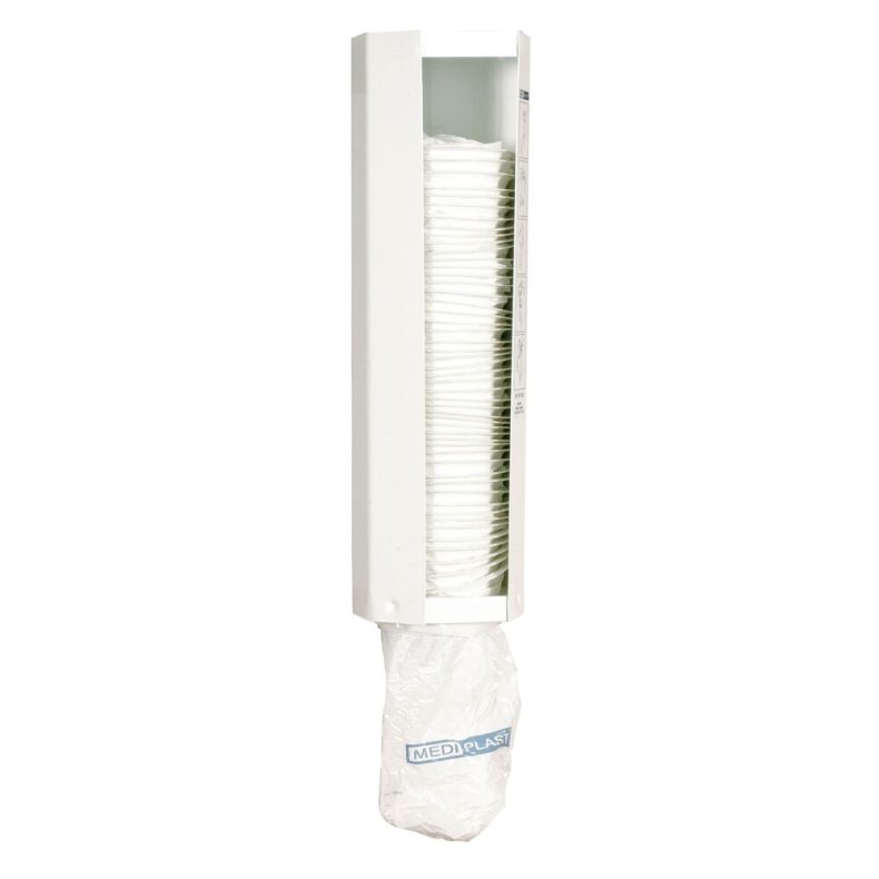Dispenser, hvid, plast, til opkastningsposer