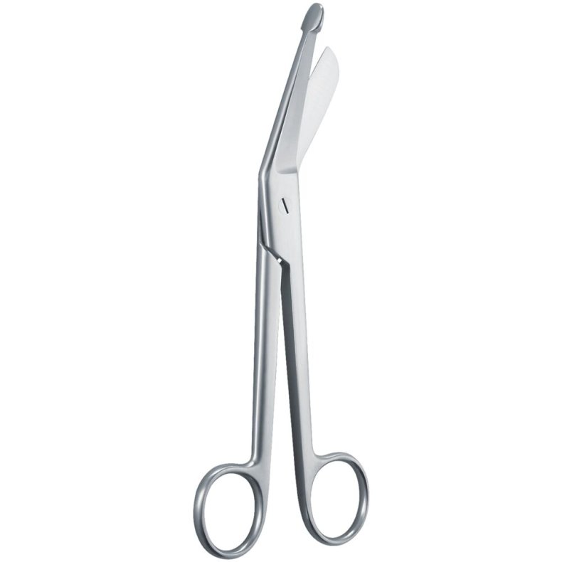 Forbindstofsaks, 14cm, rustfrit st�l, med knop *Denne vare tages ikke retur*