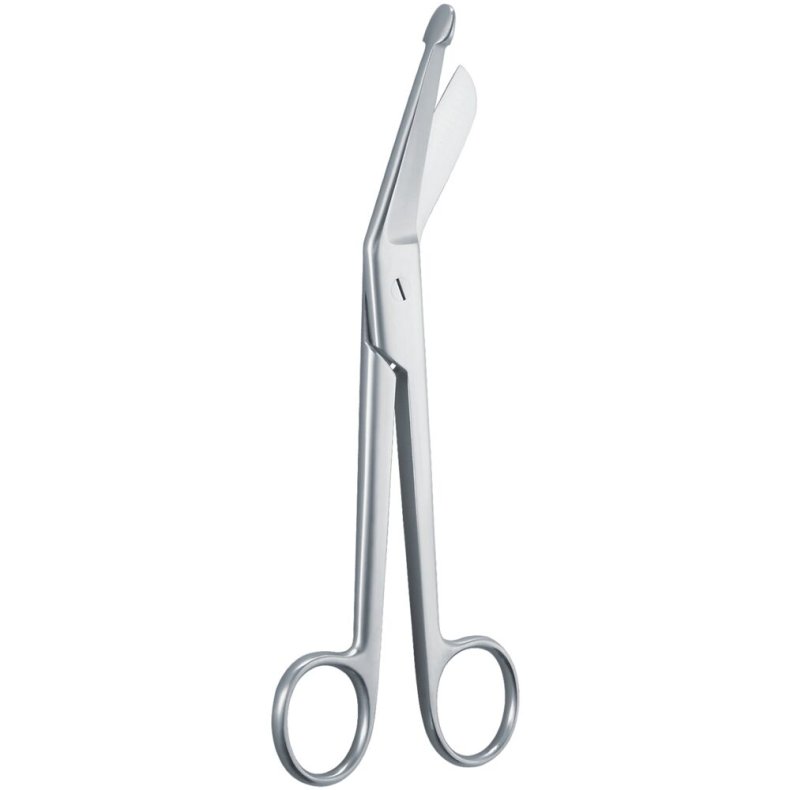 Forbindstofsaks, 18cm, rustfrit st�l, med knop *Denne vare tages ikke retur*