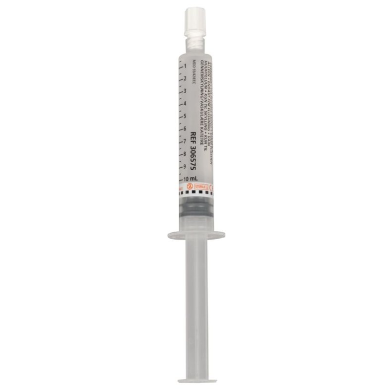Spr�jte, BD PosiFlush, 10 ml, transparent, til I.V, forfyld med Nacl, 0,9%, engangs *Denne vare tages ikke retur*