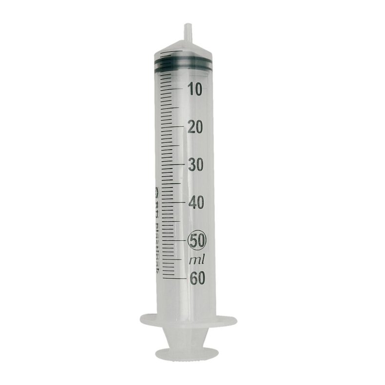 Spr�jte, BD Plastipak, transparent, 50/60 ml, luer, excentrisk, 3 komponent, steril, engangs *Denne vare tages ikke retur*